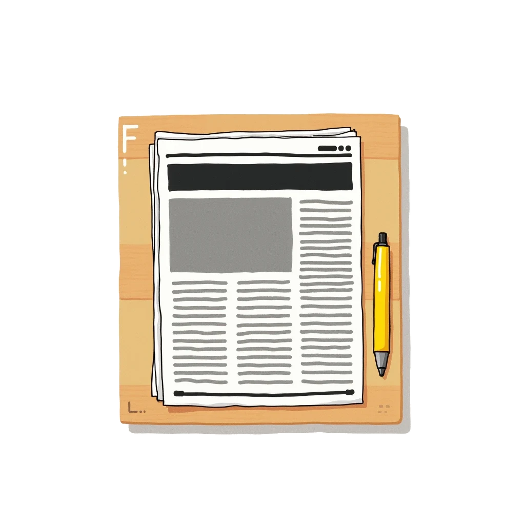 Picture story for the kanji 題, meaning topic